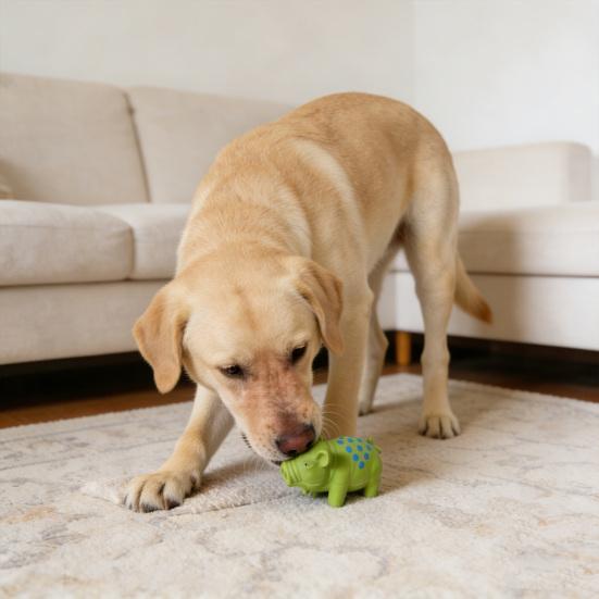 Latex-Schweinehundespielzeug Quietschendes Hundekauspielzeug für kleine, mittlere und große Hunde Interaktives schweinshaped Welpenspielzeug zur Zahnpflege