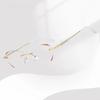Anti-Blaulicht-Blockierende High-Definition Lesebrille für Damen mit Ultraleichtem und Stilvollem Rahmenloser Plano-Brille