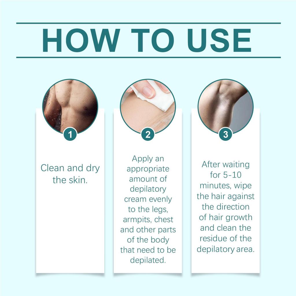 East Moon Men‘s Hair Removal Cream For Armpit Arms Chest Legs Body Gentle Formula With Vitamin E Aloe Vera Shea Butter Smooth Skin Moisturizing 120g