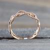 Milangirl Nuovo Anello Geometrico a Spirale con Zirconi Moda Donna Lusso Design Intagliato Anello per Matrimonio Festa