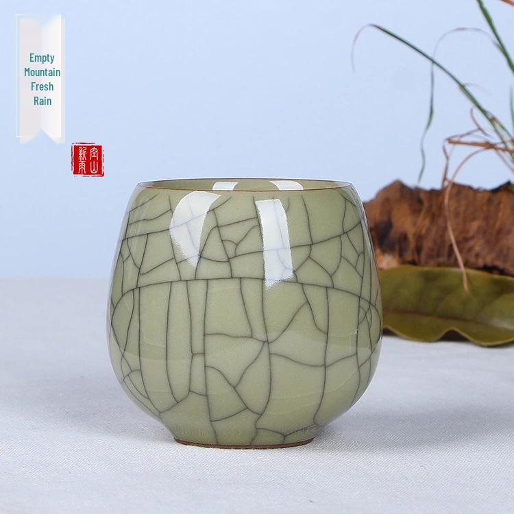 Rain in the Mountains Celadon Ceramic Travel Mug: Creative and Practical Gift