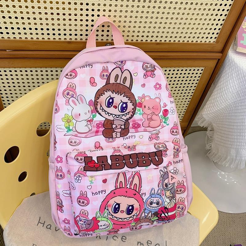 School BagsNew Children's Cartoon Cute Backpack for Primary School Students and Junior High School Girls Casual  Labub Backpack