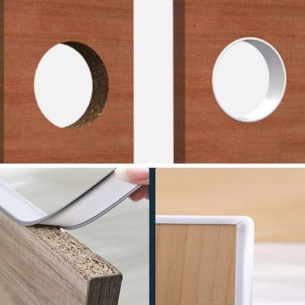 New U-shaped Edge Banding Tape Self-Adhesive TPE Rubber Edge Protector 2M Closet Decoration Tape