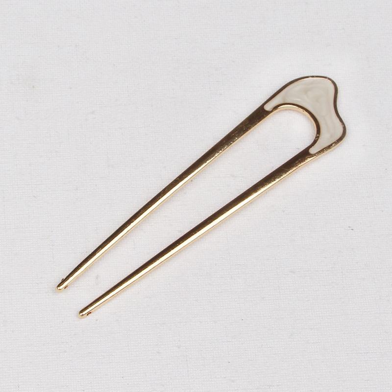 Ac de păr din aliaj în formă de U Furcă de păr Accesoriu de bijuterii 5PC Simplu