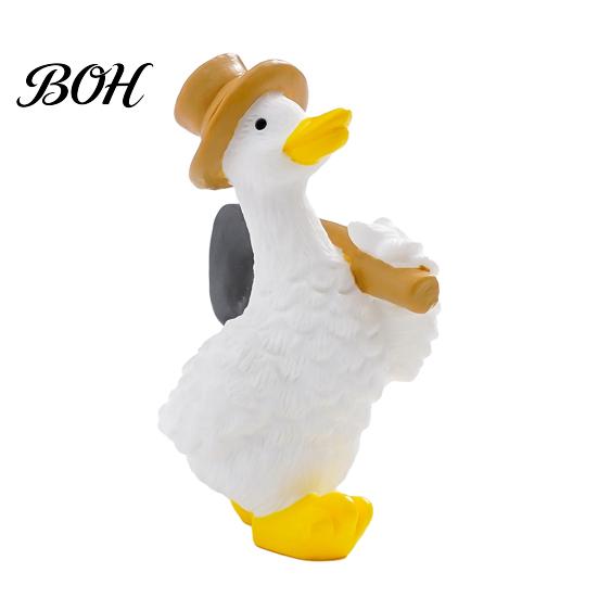 Decorative Garden Ornaments Mini Duck Figurine, Cute Farm Dolls, Small Desktop Resin Crafts for Flowerpots Car Dashboard Figurines, Micro Landscape