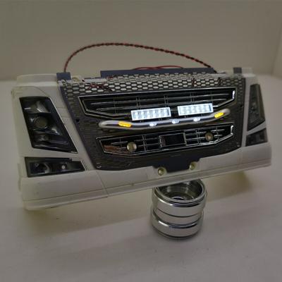 Izgara Metal Far LED Lamba 1/14 Tamiya Rc Traktör FH16 750 56323 SCANIA R620 Uzaktan Kumandalı Kamyon