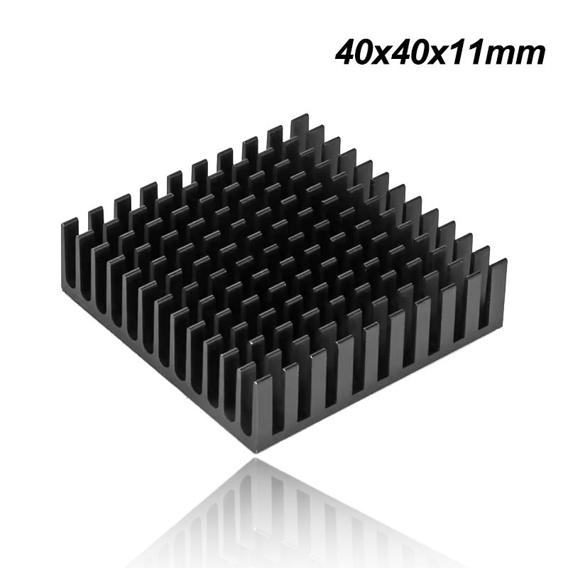 

Деталь 3D-принтера Алюминиевый радиатор для шагового двигателя Nema17 42 Ender3 Охлаждающий радиатор 40x40x11мм с клейкой подложкой 1PC- Motor Heat Sink