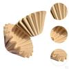 50x Coffee Paper Wave Bowl Shape Cake for Espresso Maker Dripper