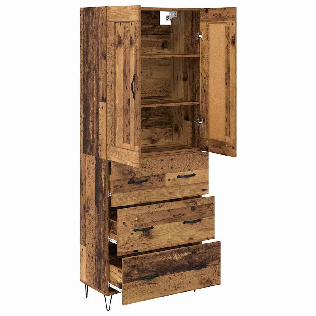 Highboard Reclaimed Wood 69.5 x 34 x 180 cm Particleboard