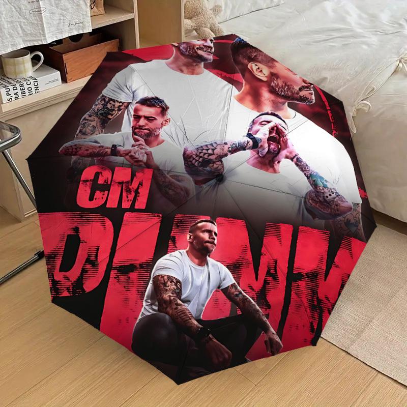 

1pc Wrestling Legend Automatic Folding Umbrella, Portable Collapsible Design, Casual Outdoor Accessory L1127088