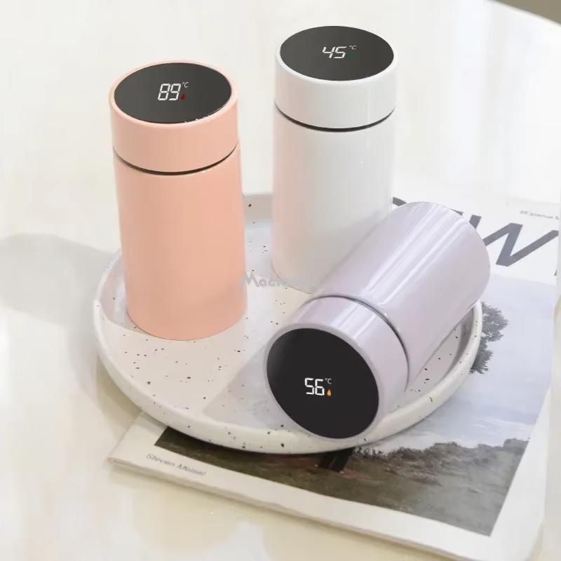 200ML Smart Display Thermosbecher Mini-Tasche für Männer Studenten Büro Thermosbecher Edelstahl Outdoor Freizeit Tragbarer Thermosbecher