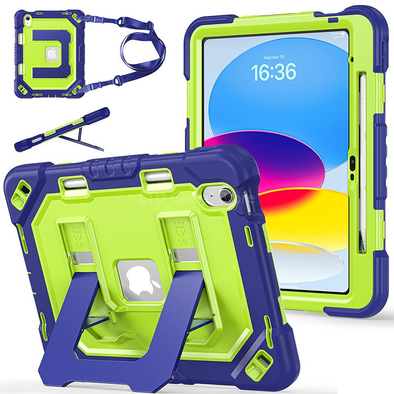 Beschermhoes Voor iPad 11e A16 10e Generatie 10.9 11 inch Tablethoes Standaard Houder Schouderband iPad Hoes