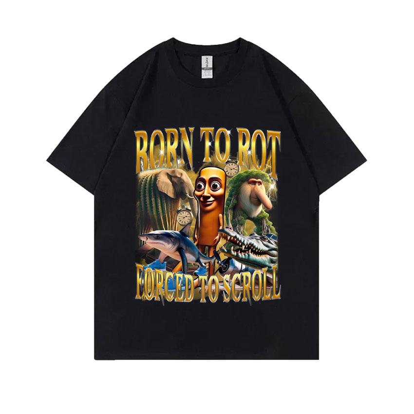 Hot Sale Italian Brainrot Funny Meme T Shirt Tralalero Tralala Tung Tung Tung Sahur Brr Brr Patapim Bombardiro Crocodilo T-shirt