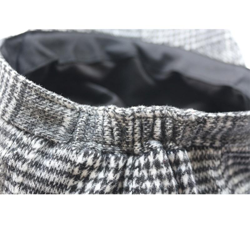 Luksus Ull Beret Kvinner Høst Vinter Pledd Kepi Retro Andenebb Hat Trend Malerhatter Koreansk Britisk åttekantet hatt