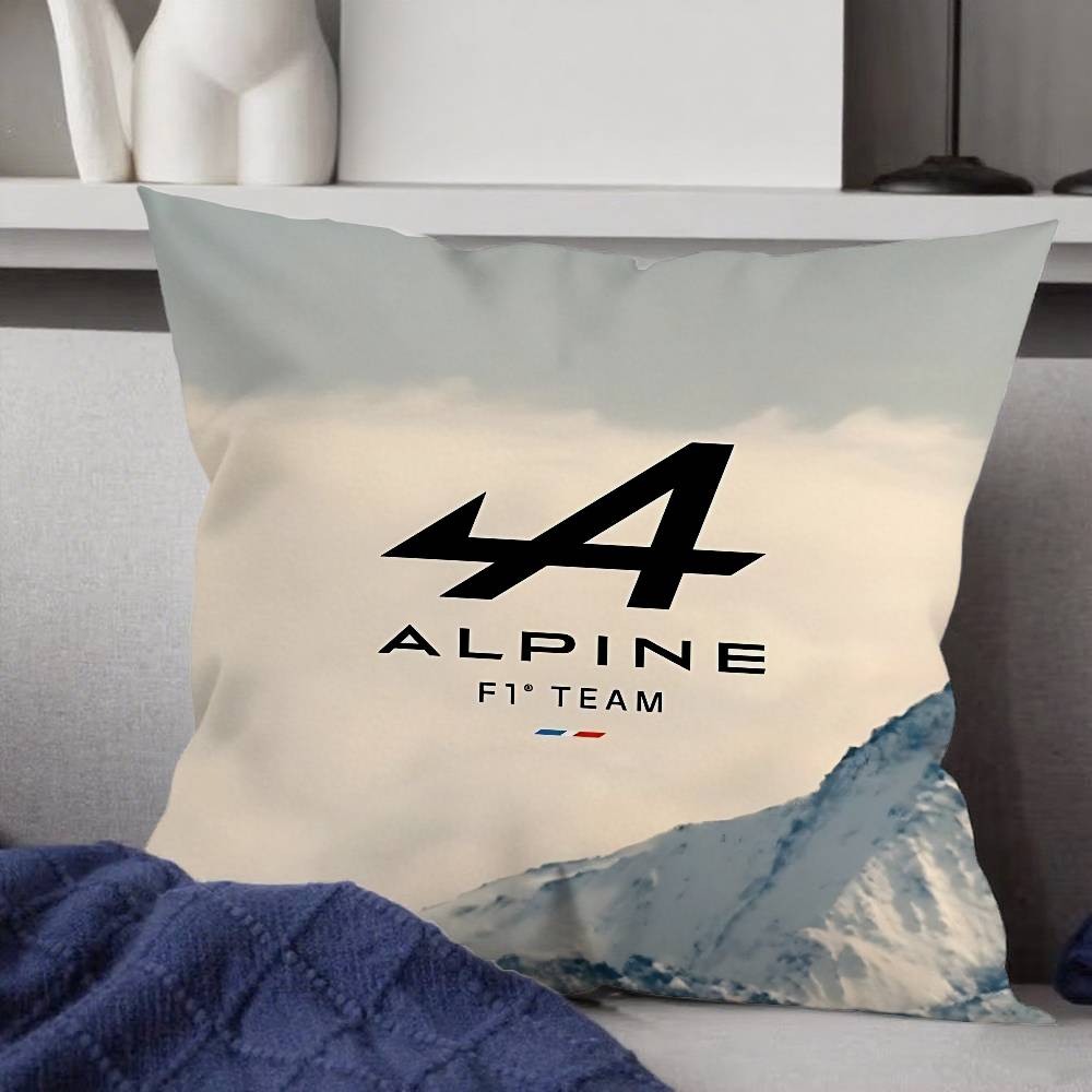 R-AlpineS Team Cool Pillow Case Cushion Cover Soft Cute Throw Pillow Case For Car Sofa Pillowcase Polyester With