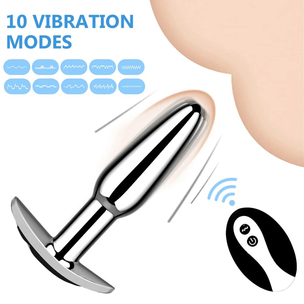 Remote Control Vibrators Vibrating Butt Anal Plug Sex Toys for Women Men Silicone Erotic Massager Stimulator Dildo Anal Toys