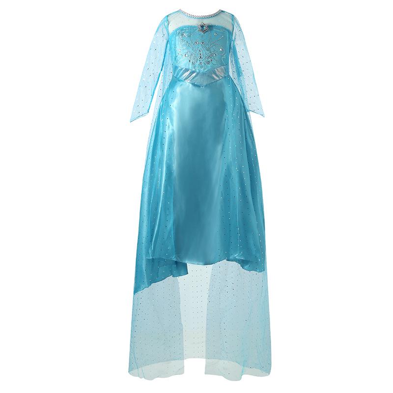 Frozen Elsa Princess Long-Sleeve Gauze Dress for Girls 110