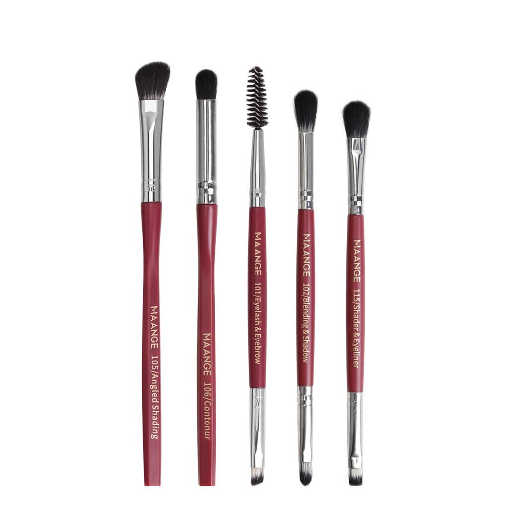 5 PCS Make Up Foundation Eyebrow  Blush Cosmetic Concealer Brushes