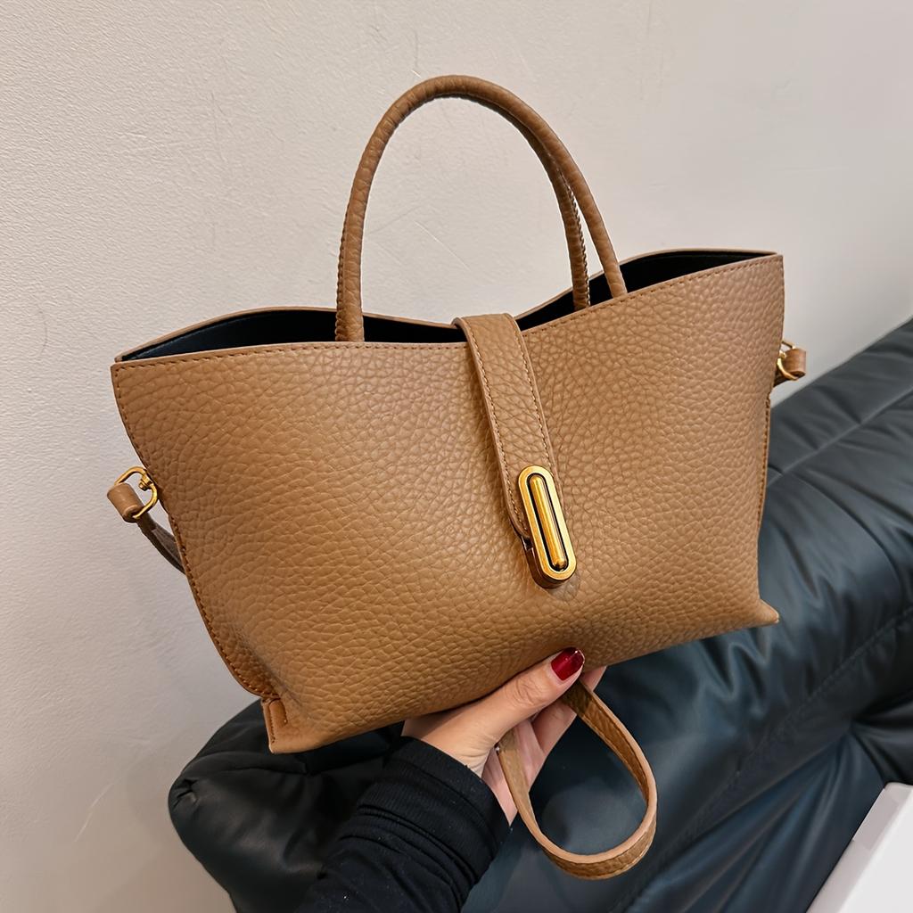 Sac Tote Polyvalent Vintage pour le Trajet, Sac à Main Grande Capacité pour Femmes, Sac Bandoulière Décontracté Tendance Style Coréen