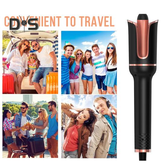 Automatic Hair Curling Iron 4 Temperature Adjustable Fast Heating Portable Travel Hair Curler Electric Curling Wand Women Hair Styling Tools