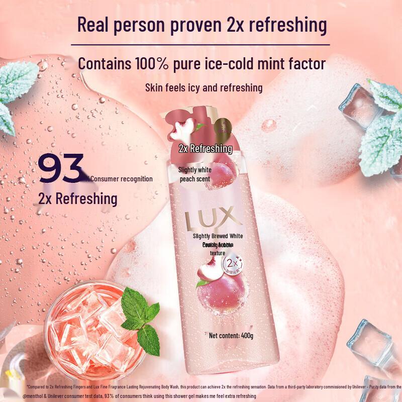 Lux Sparkling White Peach Shower Gel