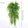 90cm Persian Fern Leaves Vines Home Room Decor Hanging Artificial Plant Plastic Leaf Grass Wedding Party Wall Balcony Decoration
