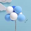Colorful Retro Balloon Cake Topper - Large Round Balls for Birthday Dessert Table Decoration