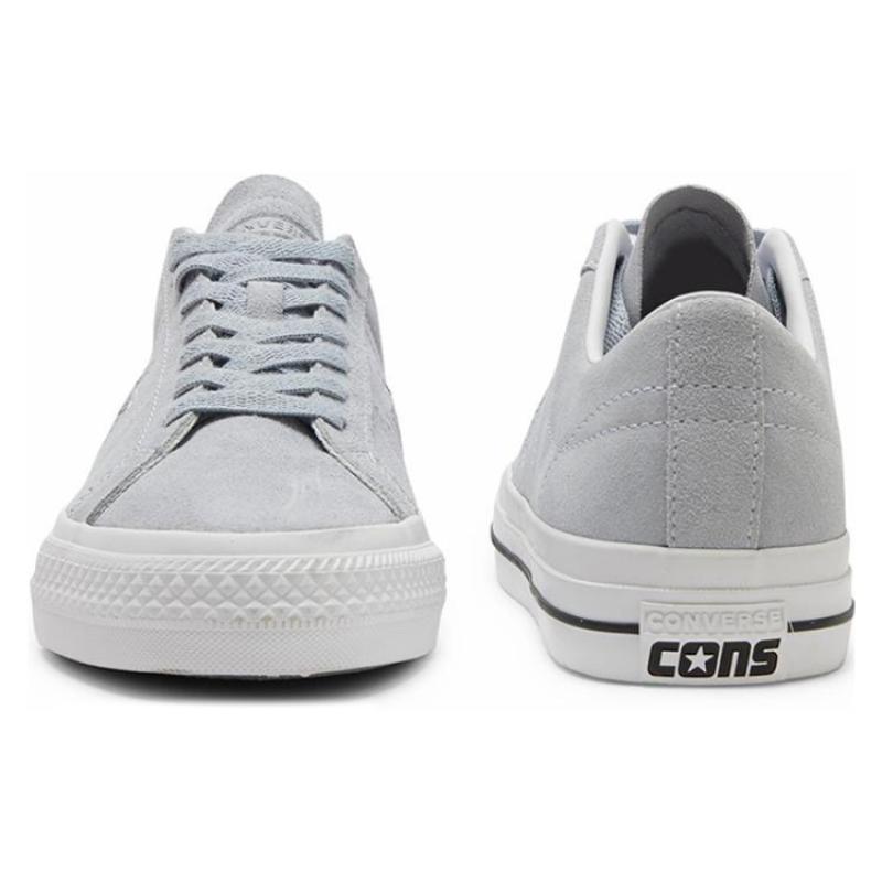 Converse One Star Comfortable Non-Slip Shock Abrasion Resistant Low-Top Board Shoes Unisex Grey