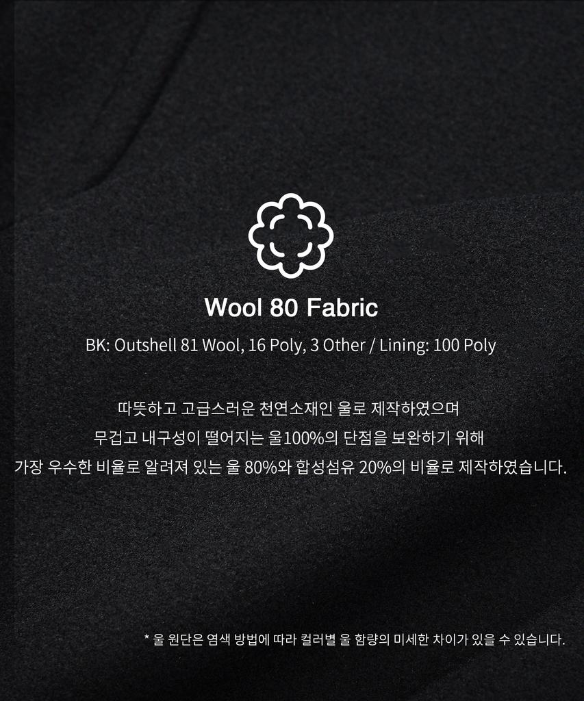 Kiimuir [Wool 80] Woolrich Double Peacoat_Black