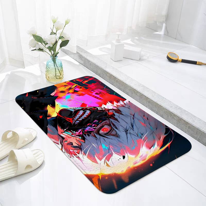 T-Tokyo G-Ghoul K-Kaneki Ken Floor Mat For Living Room Cushions Modern Soft Fluffy Home Rug For Children's Bedroom Play Carpet