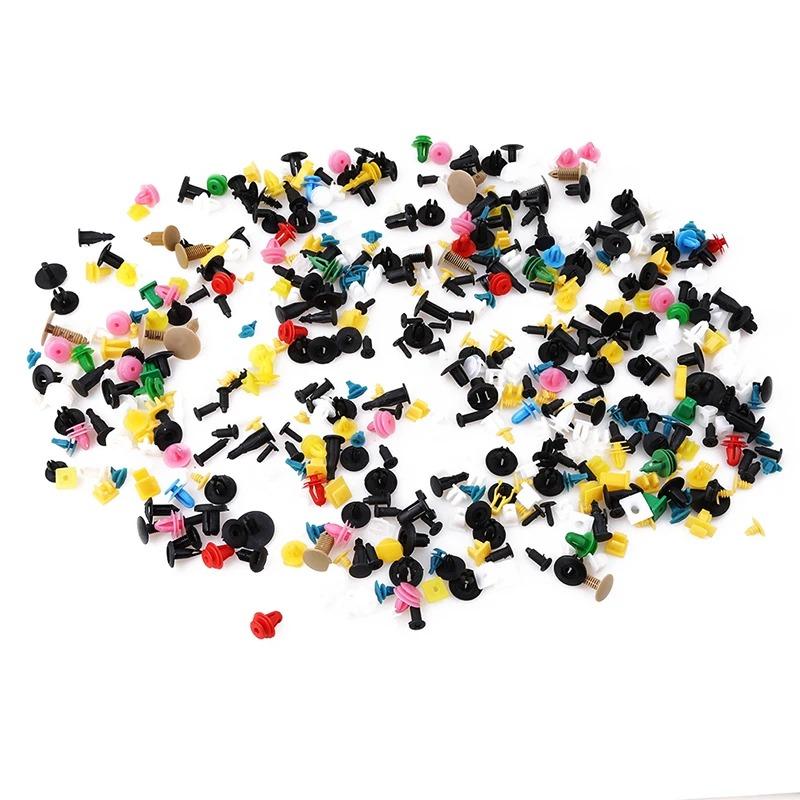 50-500 Pezzi Clip per Auto Viti di Fissaggio Paraurti Decorazione Interni Auto Nylon Miscelazione Casuale Accessori Universali
