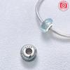 Pendant Charm Bead 925 Silver Glazed Flower Beads Fit Bracelet for Jewelry Making Valentine's Day Gift
