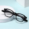 Rivet Frame Oval Student Myopia Spectacles 1.56 Single Anti Blue Rays Shortsighted Prescription Eyeglasses 0 -0.5 -0.75 To -6.0
