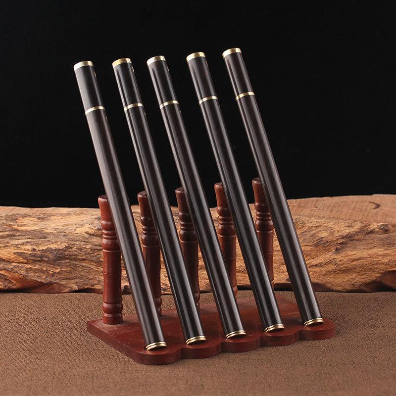 Ebony Copper Inlaid Wooden Sandalwood Incense Holder for Home Use 12159988454
