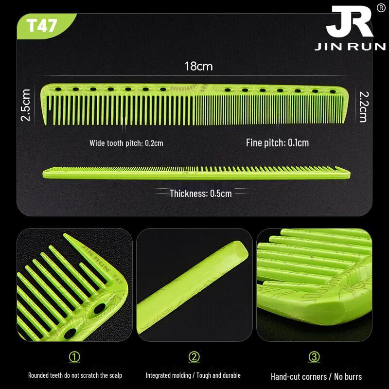 LIEI Professional Ultra-Thin Flat-Top Hair Styling Comb
