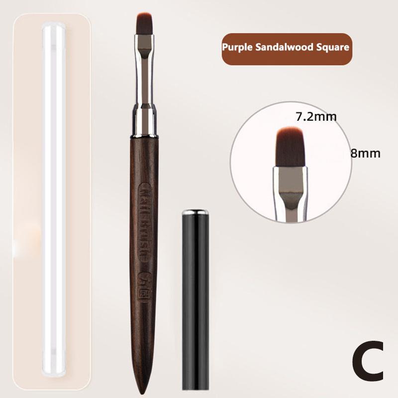 Nail Brush Sandalwood Handle Nail Brush For Acrylic Application And Acrylic Power Professional