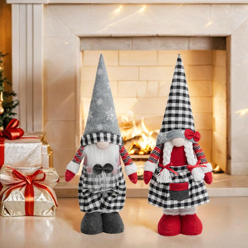 Christmas Telescopic Faceless Gnome Standing Ornament
