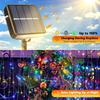 102M/52M/32m/22m/11m/7m Solar LED Light Outdoor Festoon Waterproof Garland String Lights Street Garland for Wedding Party Decor