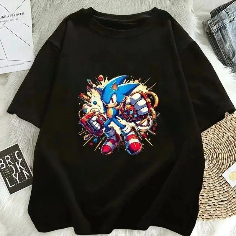 

Sonics Men s T-Shirt Adult Short Sleeve Cool Comfortable Fashion Top Anime Movie Graphic Print Shirt PartyGift Fashion Y2K Top 4XL