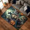 1PC Horror Zombie Halloween Theme Print Carpet for Living Room Bedroom Bedside Floor Mat Cloakroom Area Rug Home Festive Decor
