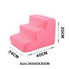 Removable Washable Anti Slip Foldable Pet Dog Cat Stairs High Elasticity Sponge Dog Training Stairs Cat Bed Stairs Play Stairs