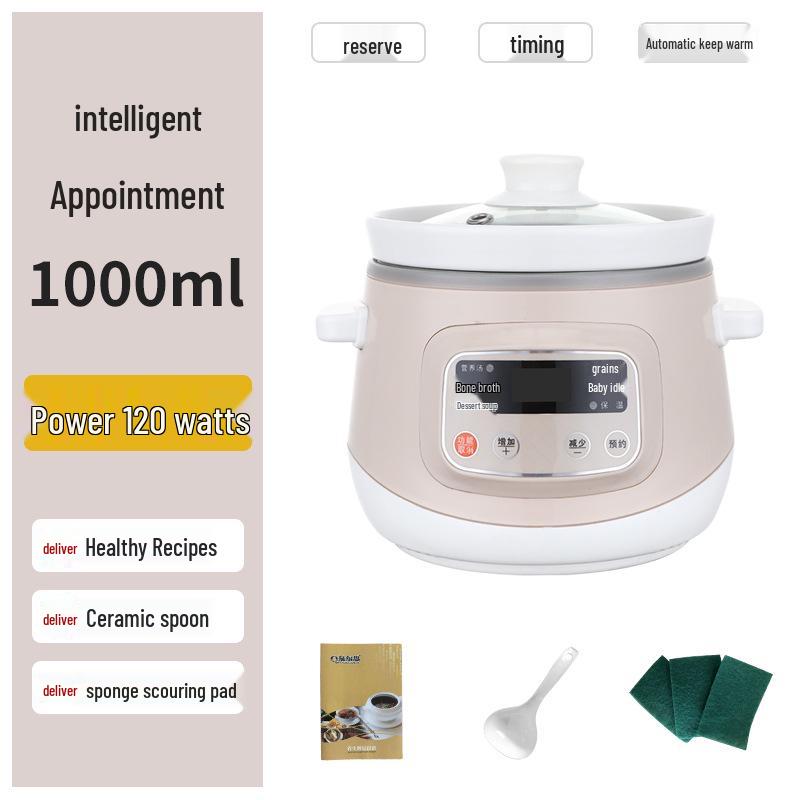 Carefully Curated Electric Ceramic Stew Pot - Automatic Baby Porridge Cooker & Bird s Nest Stew Pot