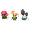 Mini Resin Mushroom Shaped Statue Waterproof Miniature Gift for Patio Bonsai Dollhouse Fairy Garden Desk Decoration Home Decor