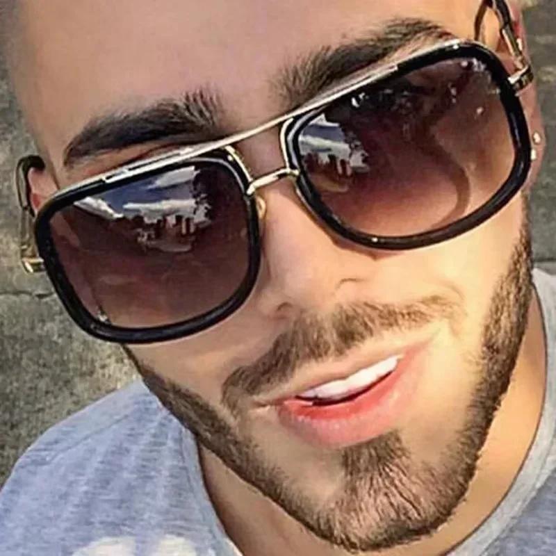 New Polarized Gradient Square Metal Frame Men's Sunglasses Fashion Vintage Women Sun Glasses UV400 Driving Fishing The Best Gift