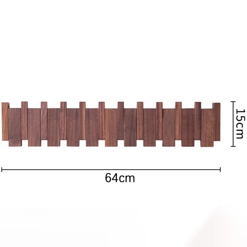 Beech Wooden Clothes Hangers Wall Mounted Organizer Clothes Hangers Piano Cap Hat Hanging Organizers Multipurpose Clothing Rack