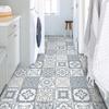Mediterranean Wind Thickened Living Room Wear-Resistant Retro Pvc Floor Sticker Matte Floor Tile Self-Adhesive Bathroom Wall Sticker