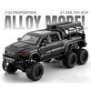 1:24 Challenger SRT Hellcat Polizeiauto Mammoth Charger 1970 Legierung Diecast Spielzeug Miniaturmodell Türen Öffnen Ton Licht Jungen Geschenk