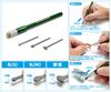 Wave Hobby Tool Series HG Micro Scraper Set Scrapers Green for Plastic Model (3 + Grip) Kits, HT-690