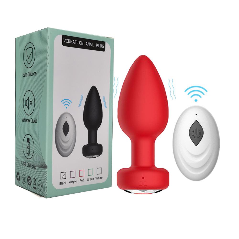 Remote-Controlled Anal Vibrator for All Genders: App-Enabled with Vibration Function for Couples