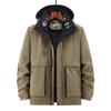 Winter new cotton-padded clothes can be removed from the liner men's thickened cotton-padded clothes men's two-piece set of large-size cotton-padded j